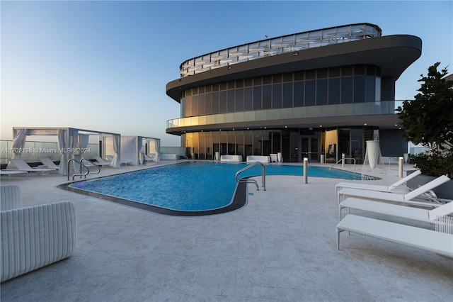 view of pool with a patio area