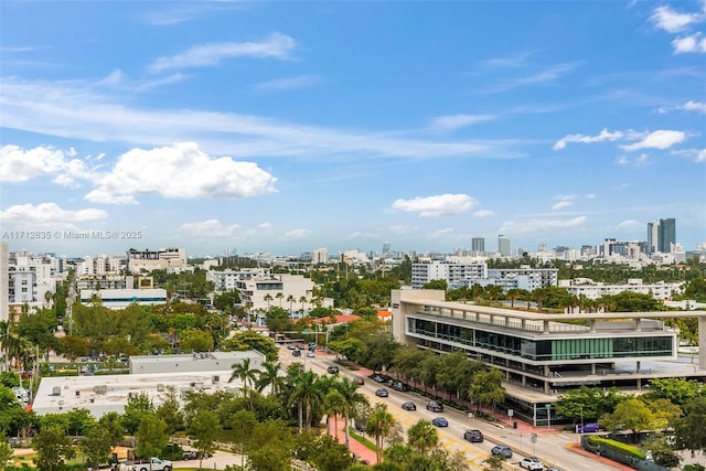 bird's eye view featuring a view of city