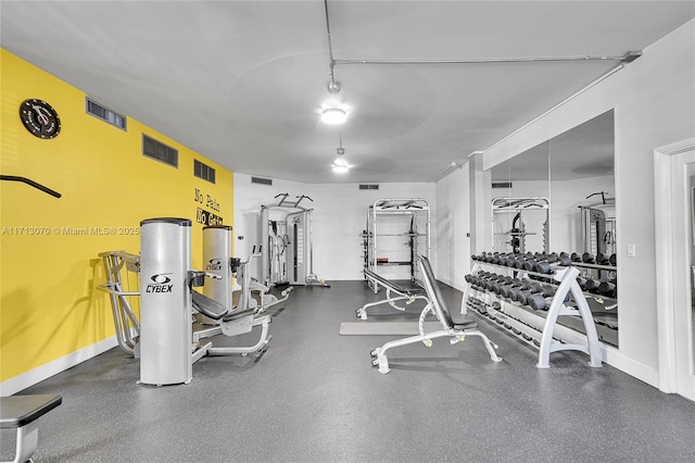 view of exercise room