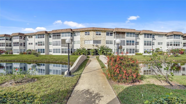 view of property featuring a water view