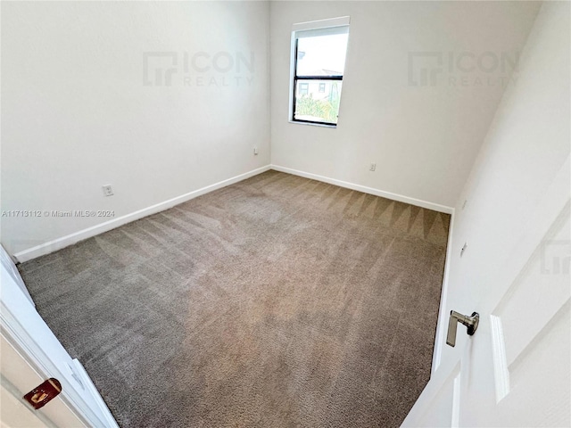 view of carpeted empty room