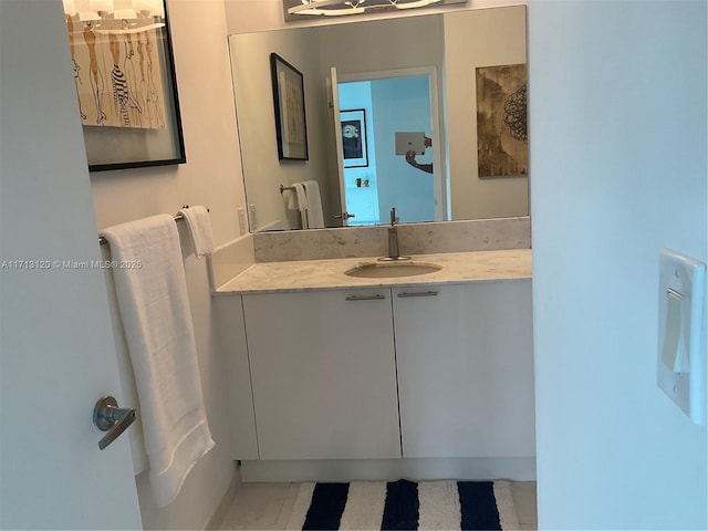 bathroom featuring vanity