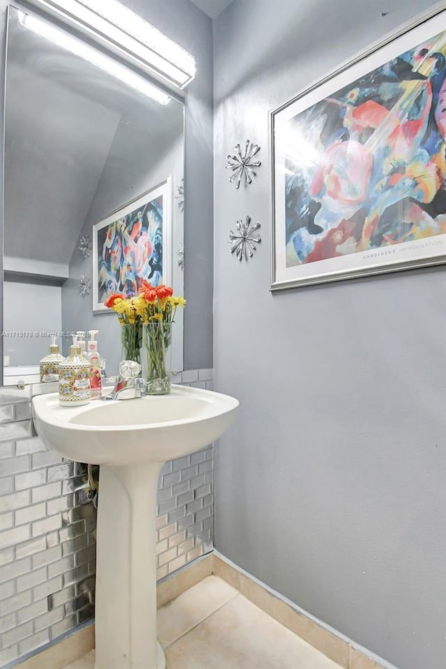 bathroom featuring tile patterned floors