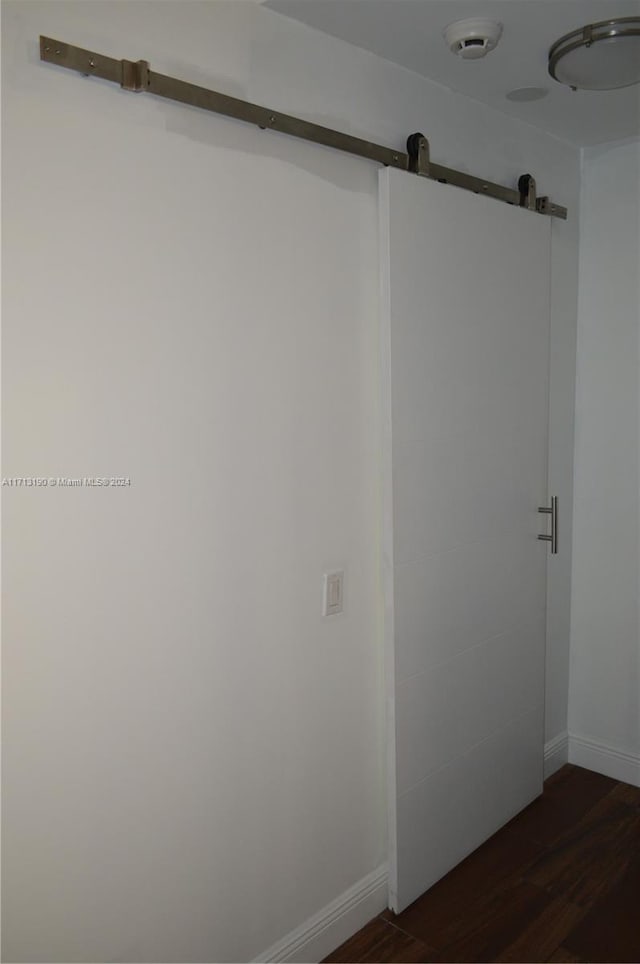 bathroom featuring hardwood / wood-style flooring