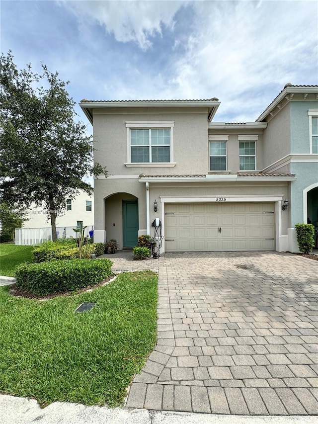 front facade featuring a garage