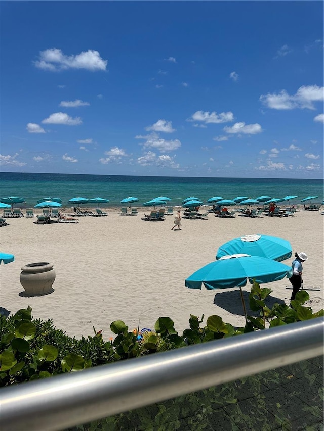 property view of water with a view of the beach