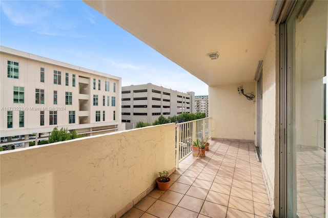 view of balcony