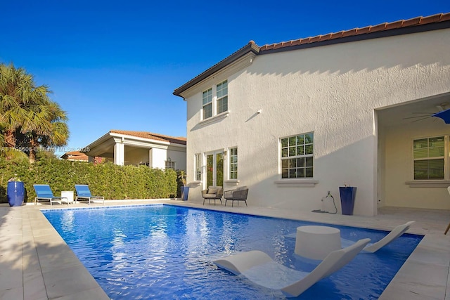 view of pool with a patio