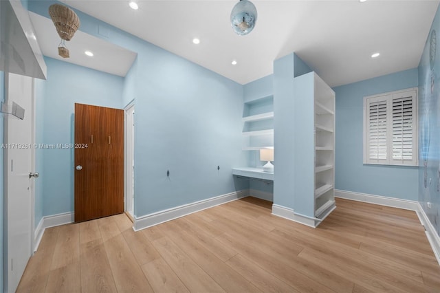 unfurnished bedroom featuring light hardwood / wood-style floors