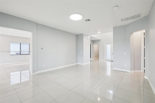 view of tiled spare room