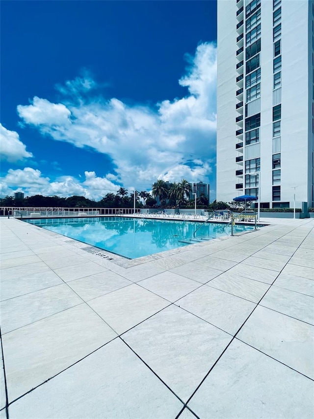 view of pool