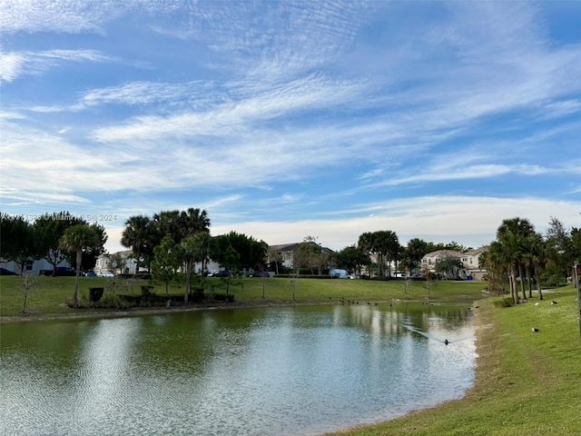 view of water feature