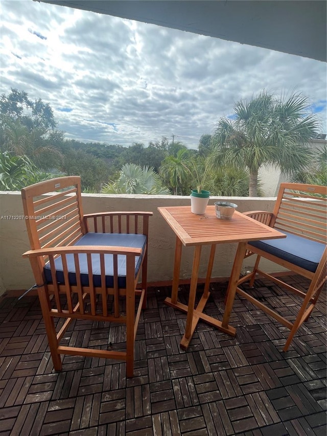 view of balcony