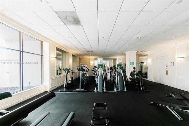 view of workout area