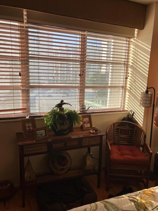 living area featuring plenty of natural light