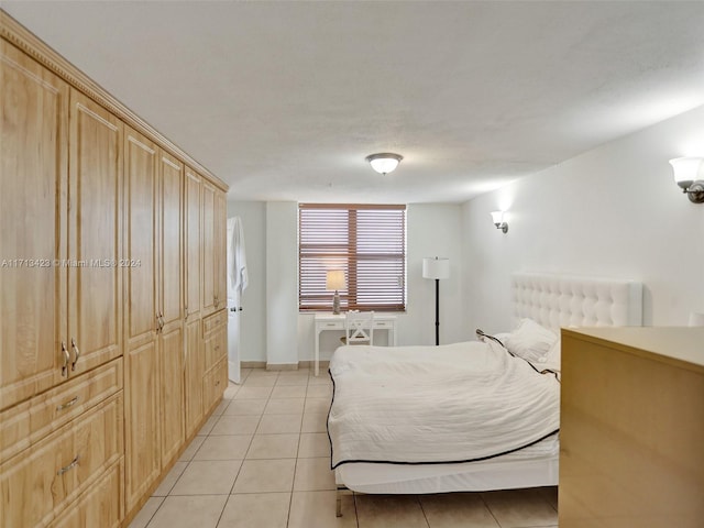 view of tiled bedroom