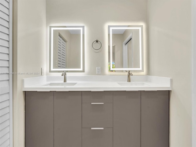 bathroom with vanity