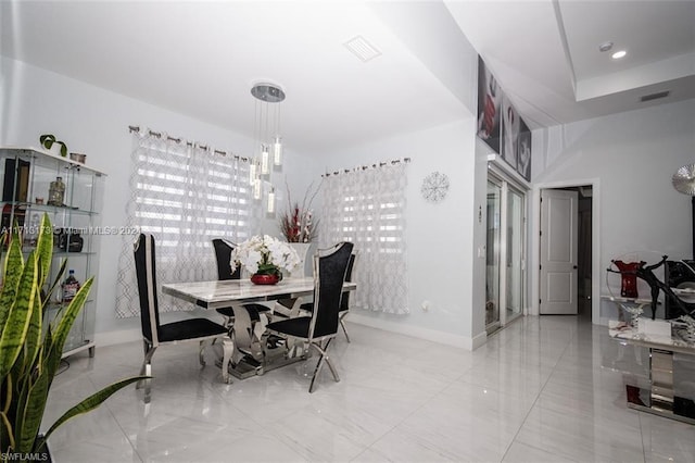 view of dining area