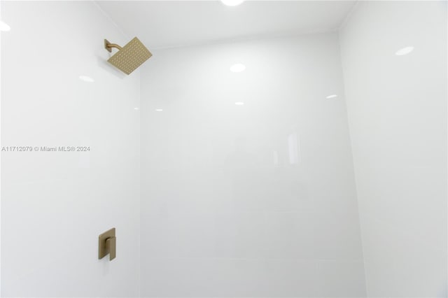 interior details with walk in shower