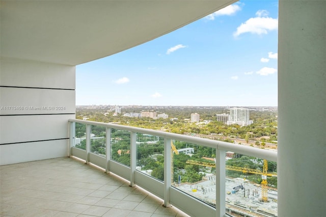 view of balcony