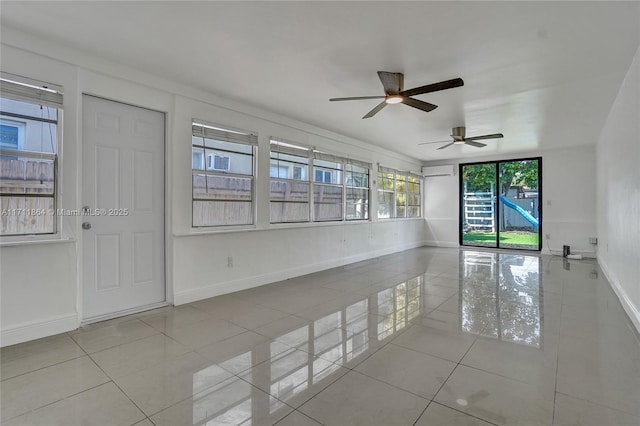 view of tiled spare room