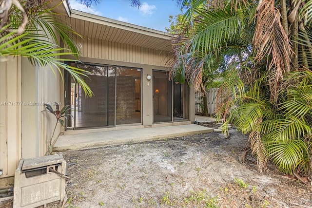 rear view of house with a patio area