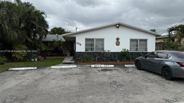 view of bungalow-style house