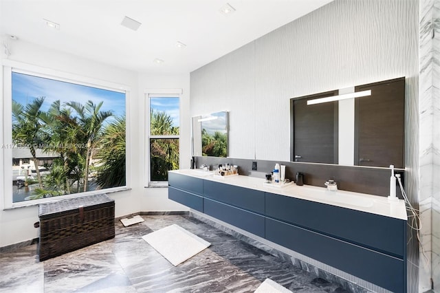 bathroom with vanity