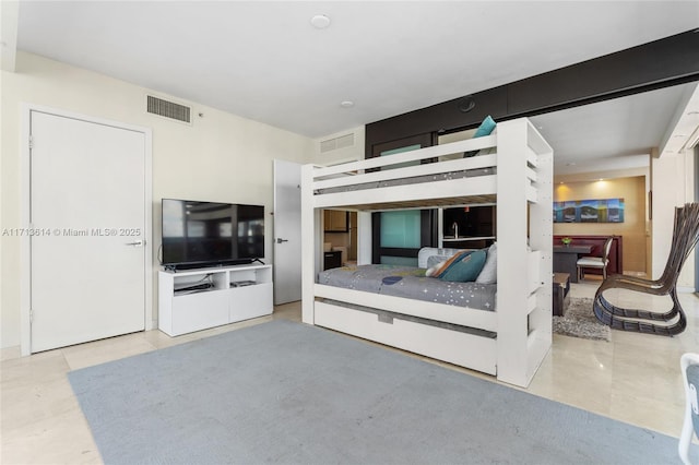 view of tiled bedroom