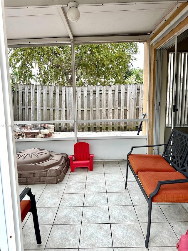 view of sunroom / solarium