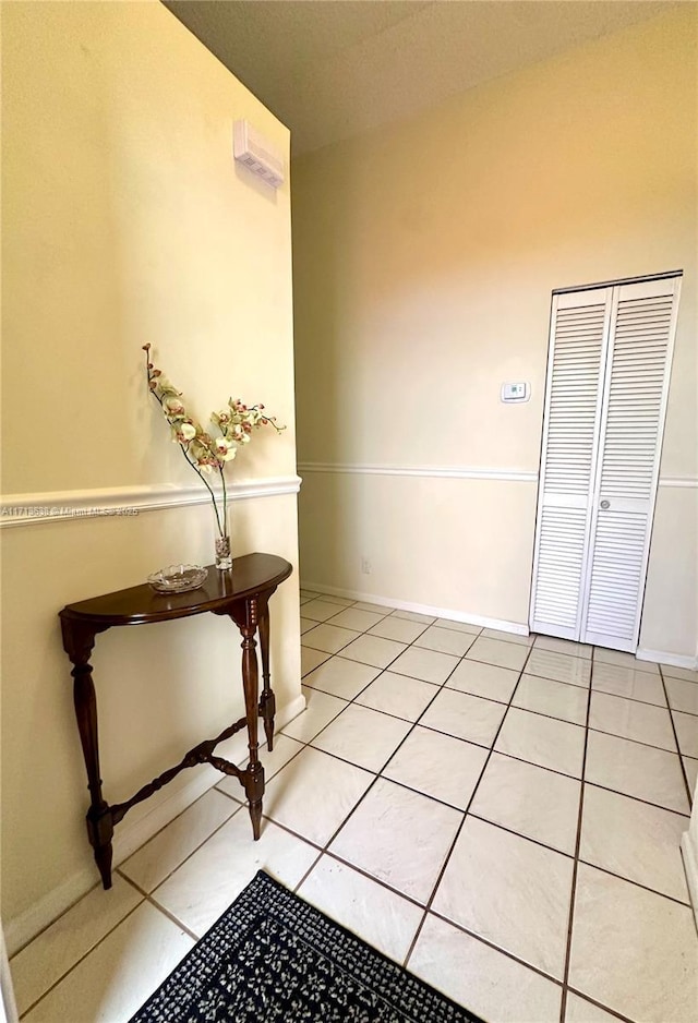 corridor featuring tile patterned floors