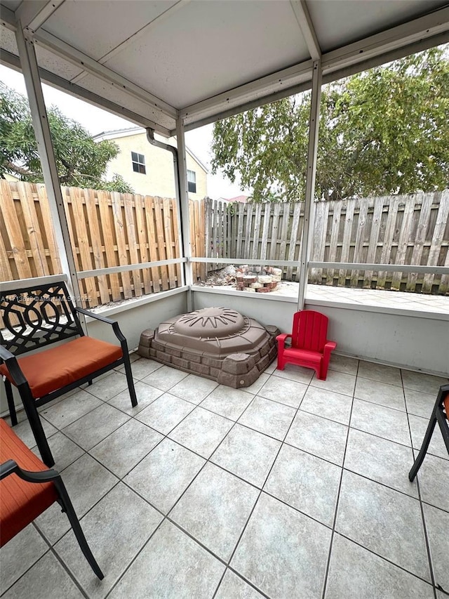 view of sunroom / solarium