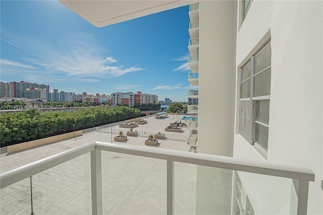 view of balcony