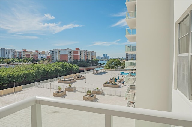 view of balcony