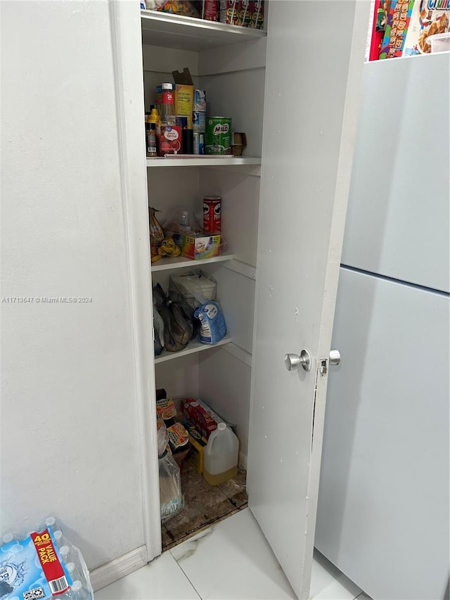 view of pantry