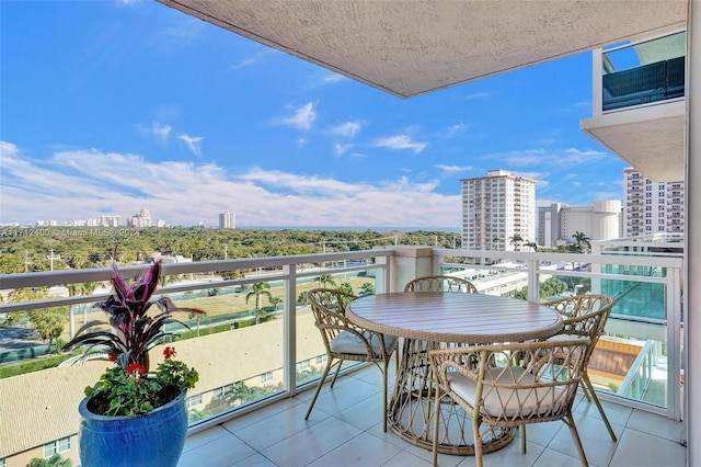 view of balcony