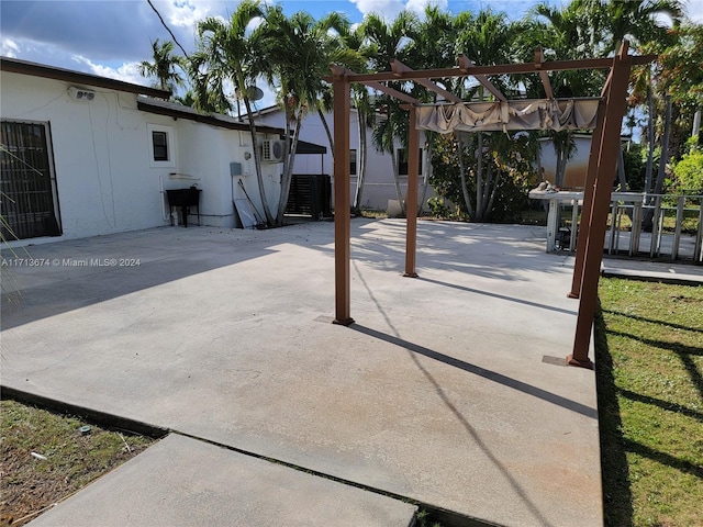 view of patio / terrace with a pergola