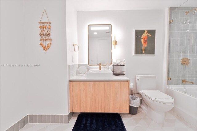 601 NE 1st Ave Unit 2409, Miami, FL 33132 - full bath featuring vanity, toilet, and shower / washtub combination