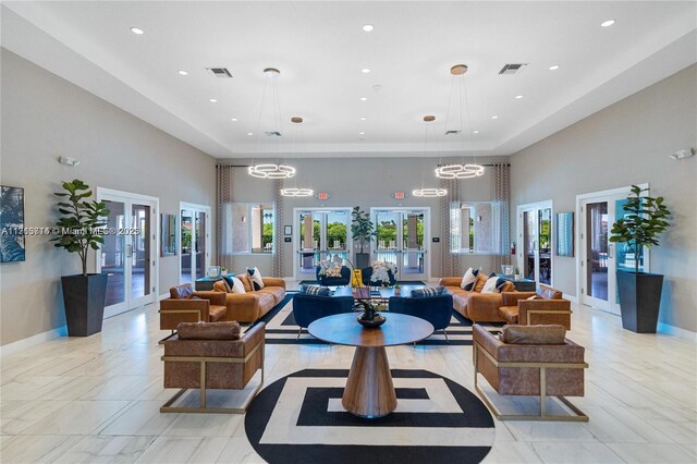 495 NE 5th Ln, Florida City, FL 33034 - building lobby with a towering ceiling and recessed lighting