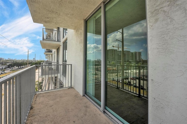 view of balcony