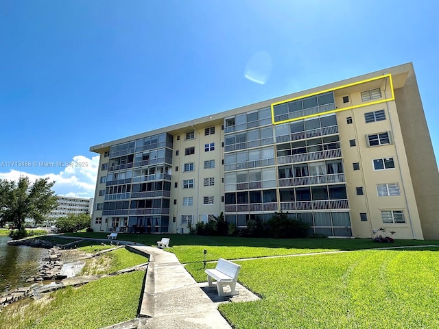 view of property featuring a water view