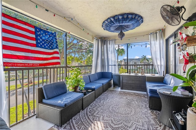 view of sunroom / solarium