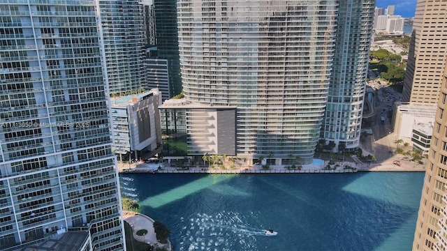 view of city featuring a water view