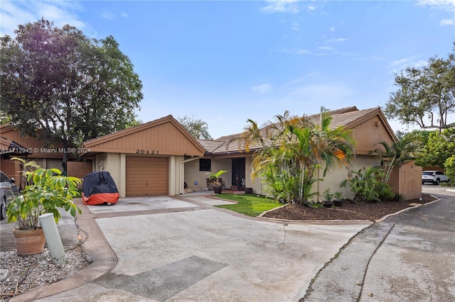 ranch-style house with a garage