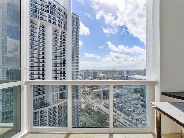 view of balcony