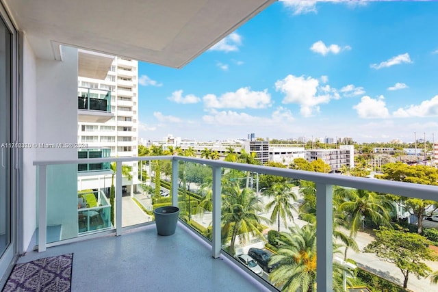 view of balcony