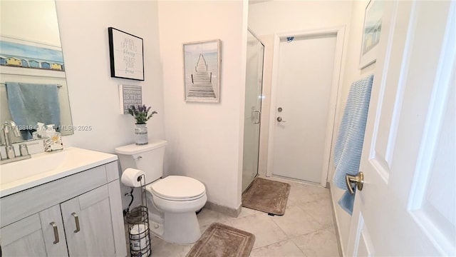 760 SW 190th Ave, Pembroke Pines, FL 33029 - full bathroom featuring tile patterned flooring, vanity, toilet, and a stall shower