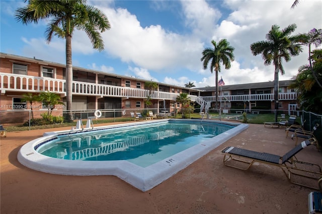 view of pool