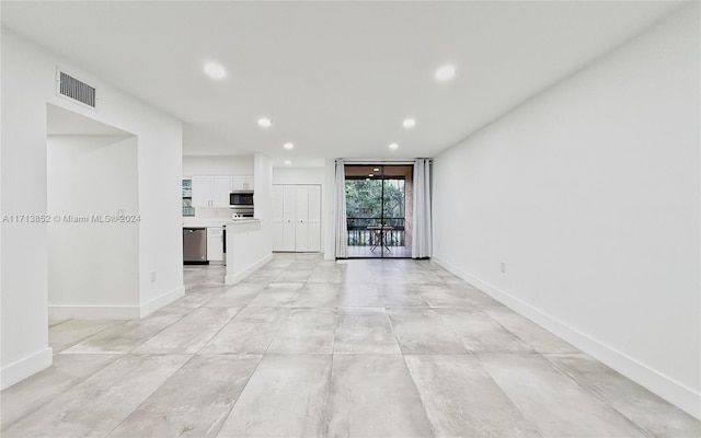 view of unfurnished living room