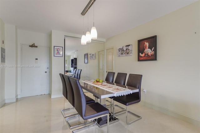 view of dining area